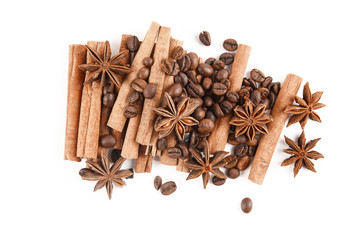 Star anise spice fruits