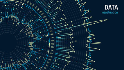 Obraz premium Data visualization concept. Infographics design. Analytics concept background. Beauty of information.