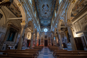 Matera, Italy - Interior of Matera Cathedral - Cattedrale Basilica Pontificia di Maria Santissima...
