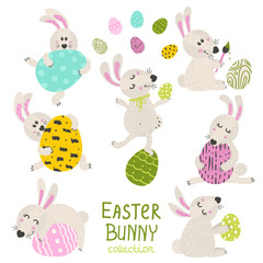 Fototapeta premium Set of Easter Bunny