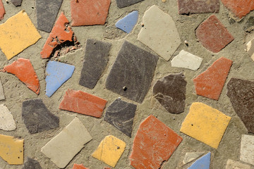Old bat tile surface
