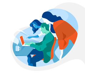 Meeting and team brainstorming