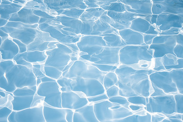 Texture of water in swimming pool for background