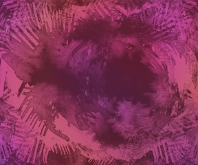 Grunge rought creative splashes and strokes effect abstract watercolor or ink of liquid water of paint.