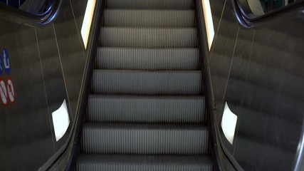 Escalator moving staircase going up