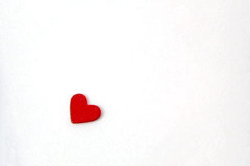 two hearts on white background