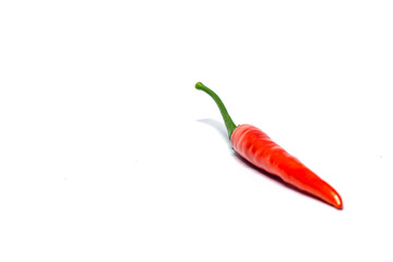 red chili pepper isolated on white background