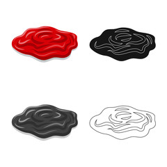 Isolated object of burger and sandwich logo. Collection of burger and slice stock vector illustration.