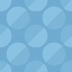 Tapeten Polka dot seamless pattern. Circles of dots and stripes. Geometric background. Can be used for wallpaper, textile, invitation card, wrapping, web page background. © lazininamarina
