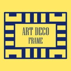 Obraz premium Art deco ornamental frame