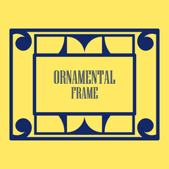 Art deco ornamental frame