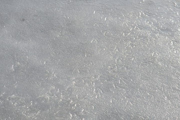 River ice texture close up. Winter background