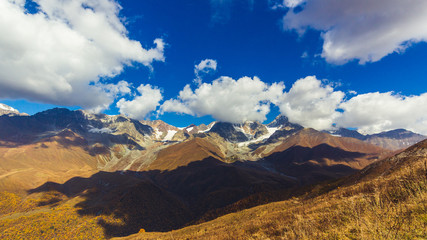 autumn in the Caucasian mountains, Oni district, Georgia Country