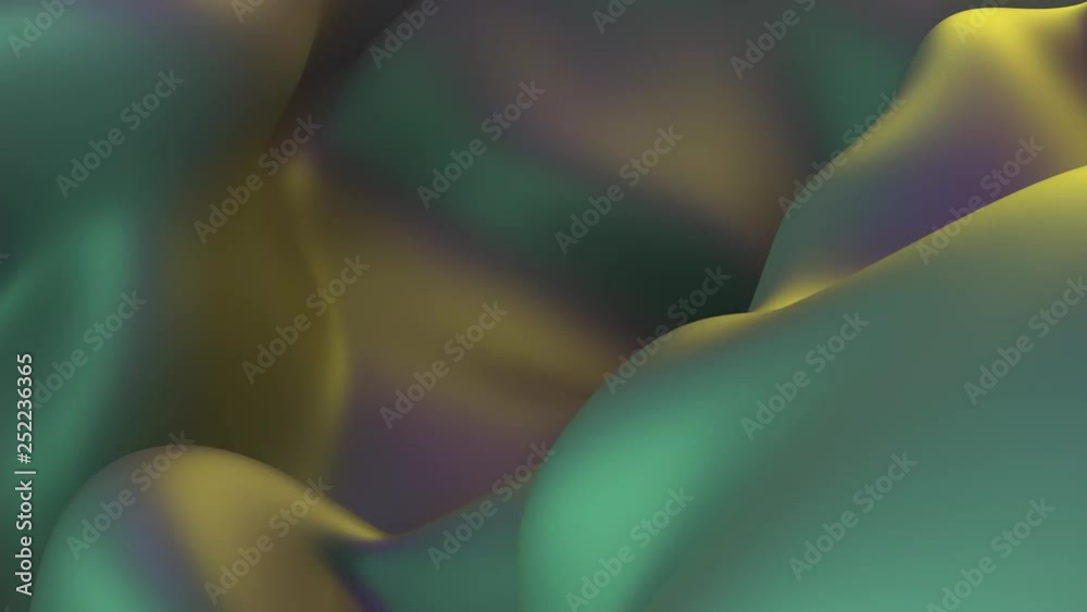 Poster 3d render modern abstract fluid noise background. deformed surface with smooth reflections and shado