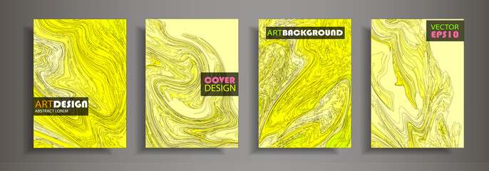 Modern design A4.Abstract marble texture of colored bright liquid paints. Splash trends paints. Used design presentations, print, flyer, business cards, invitations, calendars, sites, packaging, cover
