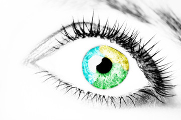 Obraz premium A beautiful insightful look eye. Close up shot