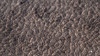 the ripples on the water