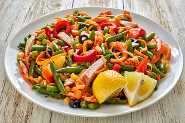 close up of mexican style healthy salad