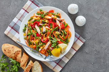 mexican style healthy salad on a plate