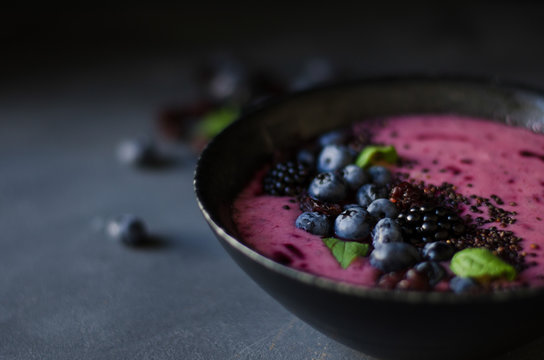 Black Berries In A Bowl