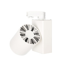 Spot ceiling led light interior lamp isolated on white background. Tracking lamp a new technology...