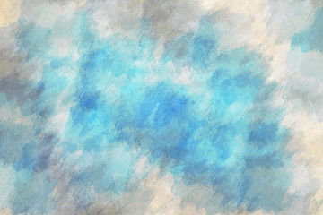 Fototapeta na wymiar Abstract blue bright watercolor background