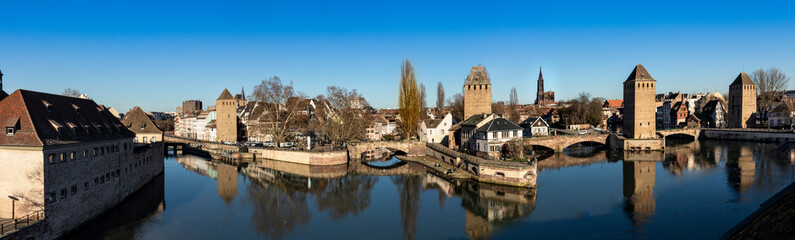 Fototapeta na wymiar Petite-France_Strassburg-Panorama
