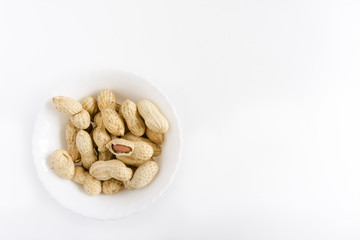 unpeeled peanuts