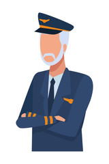 Airliner pilot worker avatar