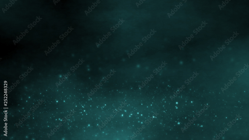 Poster 3d rendering of abstract dots waves selective focus background. for deep machine learning, crypto cu