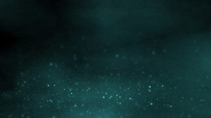 3D Rendering of Abstract dots waves selective focus background. For deep machine learning, crypto currency, hi tech product uses. Big data visualization. Copy space available