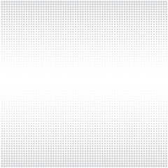 Grey dots of different sizes have different density on white background