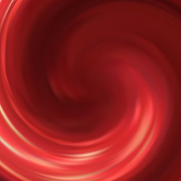 Vector Realistic Isolated Red Swirl For Template Decoration.