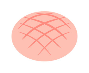 イチゴ味のメロンパン