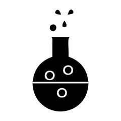 flat symbol chemistry tube