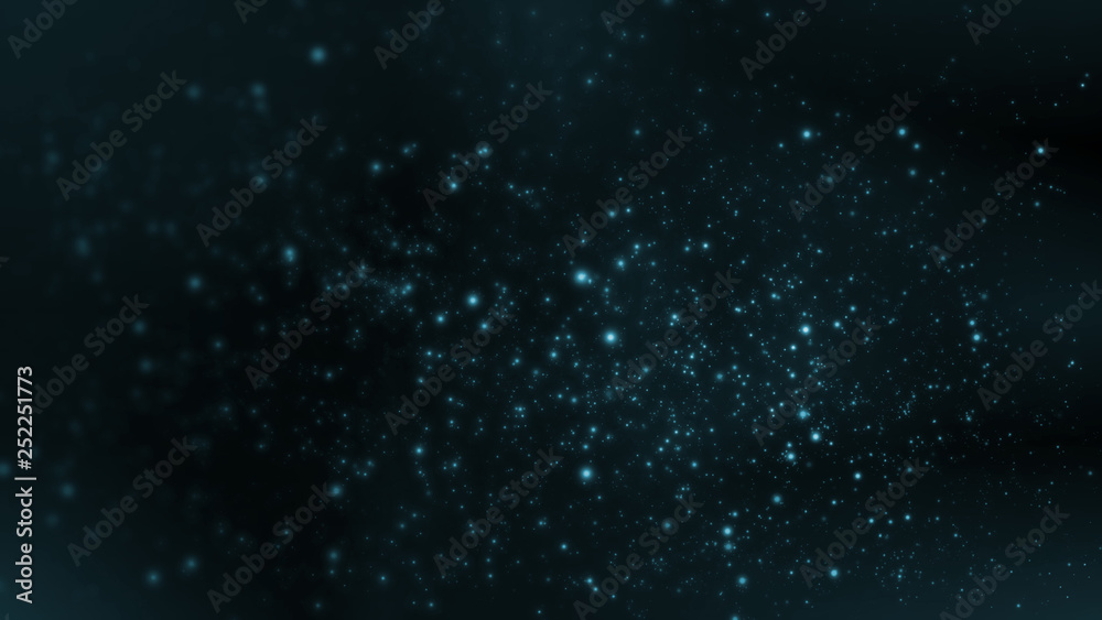 Poster 3d rendering of abstract dots waves selective focus background. for deep machine learning, crypto cu