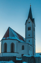 Fototapeta na wymiar Beautiful church at Grattersdorf-Bavaria-Germany