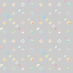 Seamless vector pattern. geometrical background with hand drawn decorative tribal elements. Print with ethnic, folk, traditional motifs. Graphic geometric illustration for wrapping, wallpaper, fabric