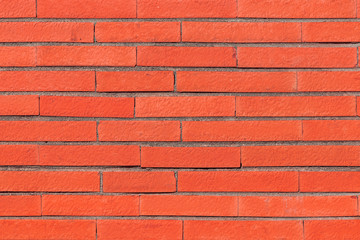 Obraz premium Red brick wall texture. Architectural detail, closeup. Material background.