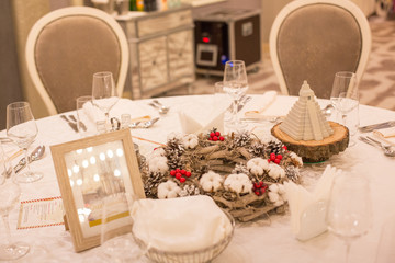 Beautiful table decoration for special events