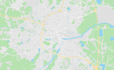 Obraz premium Oldenburg, Niemcy Śródmieście mapa miasta