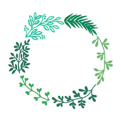 Vector illustration various forms of beautiful flower frame variations hand drawn