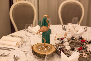 Beautiful table decoration for special events