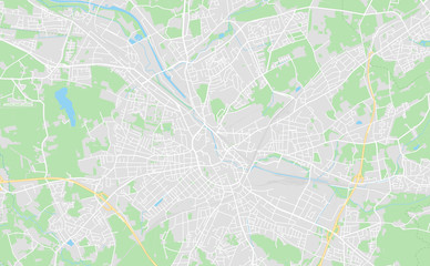 Fototapeta premium Osnabruck, Germany downtown street map