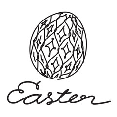 hand draw easter, vector