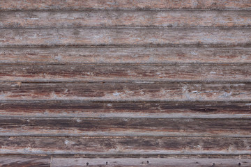 Texture Of Old Wall Of Logs Of Old Abandoned House.