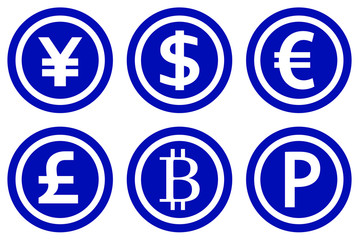 コイン　通貨　シルエット