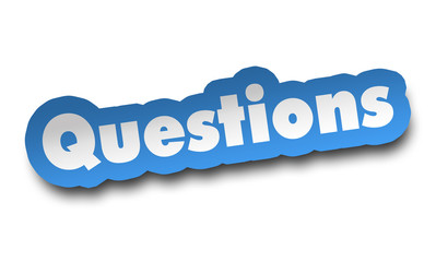 questions concept 3d illustration isolated