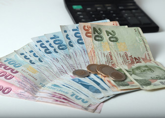 Turkish Lira banknotes 