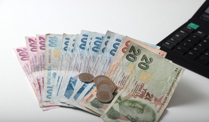 Turkish Lira banknotes 